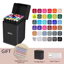 ArtFlow Studio 36-Color Professional Alcohol Marker Set