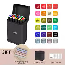 ArtFlow Studio 24-Color Professional Alcohol Marker Set